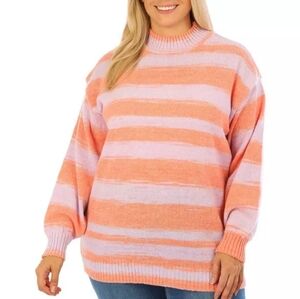 NWT "Bunulu" Womans Striped Sweater Size 1X